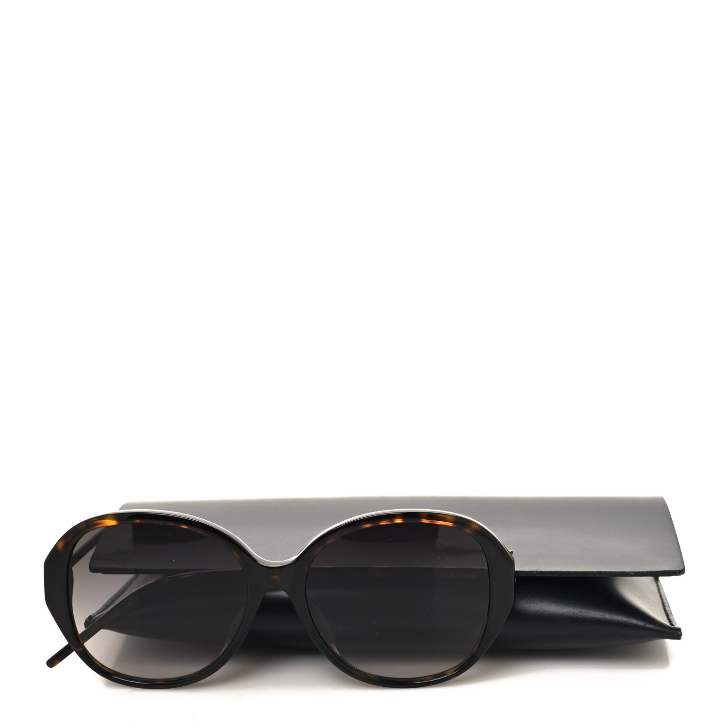 Saint Laurent Square Acetate Metal SLM48S Sunglasses Tortoise 7 of 7
