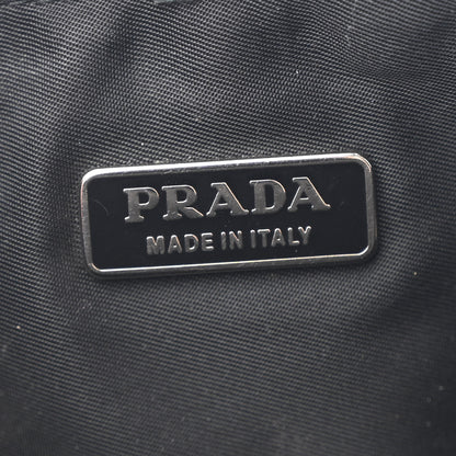 Prada Tessuto Nylon Pochette Bag Black 6 of 11