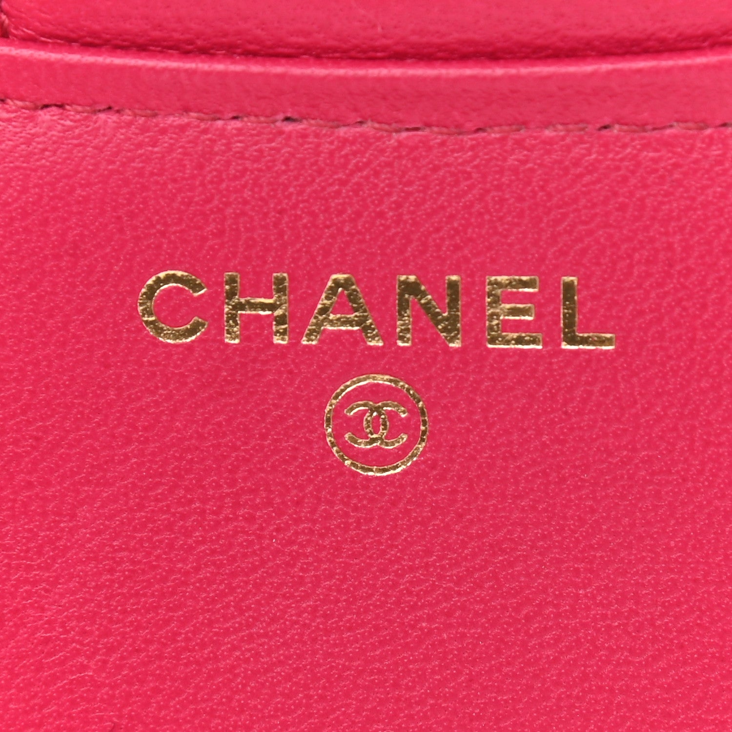 Chanel Lambskin Quilted Top Handle Flap Coin Purse With Chain Dark Pink 6 of 10