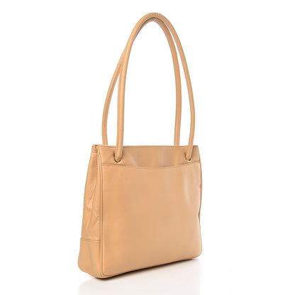 Chanel Calfskin CC Shoulder Bag Beige 3 of 7