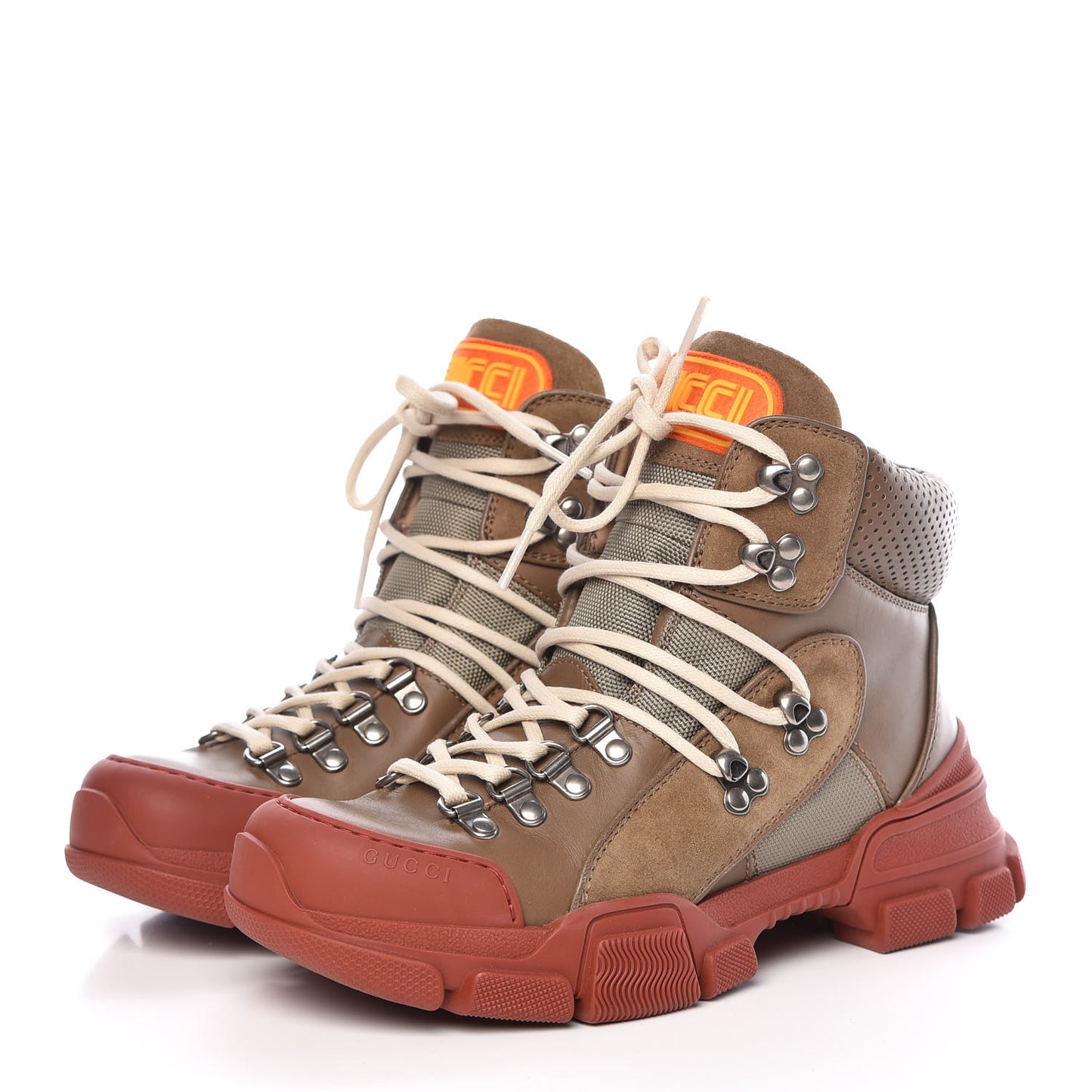 X SEGA Calfskin Suede Technical Canvas Womens Flashtrek High-Top Sneakers 37 Ardesia Cerise