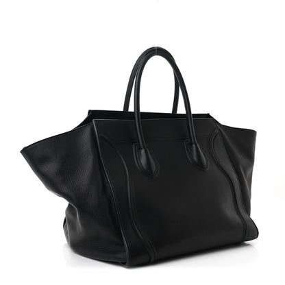 Celine Supple Calfskin Medium Phantom Luggage Black 3 of 11