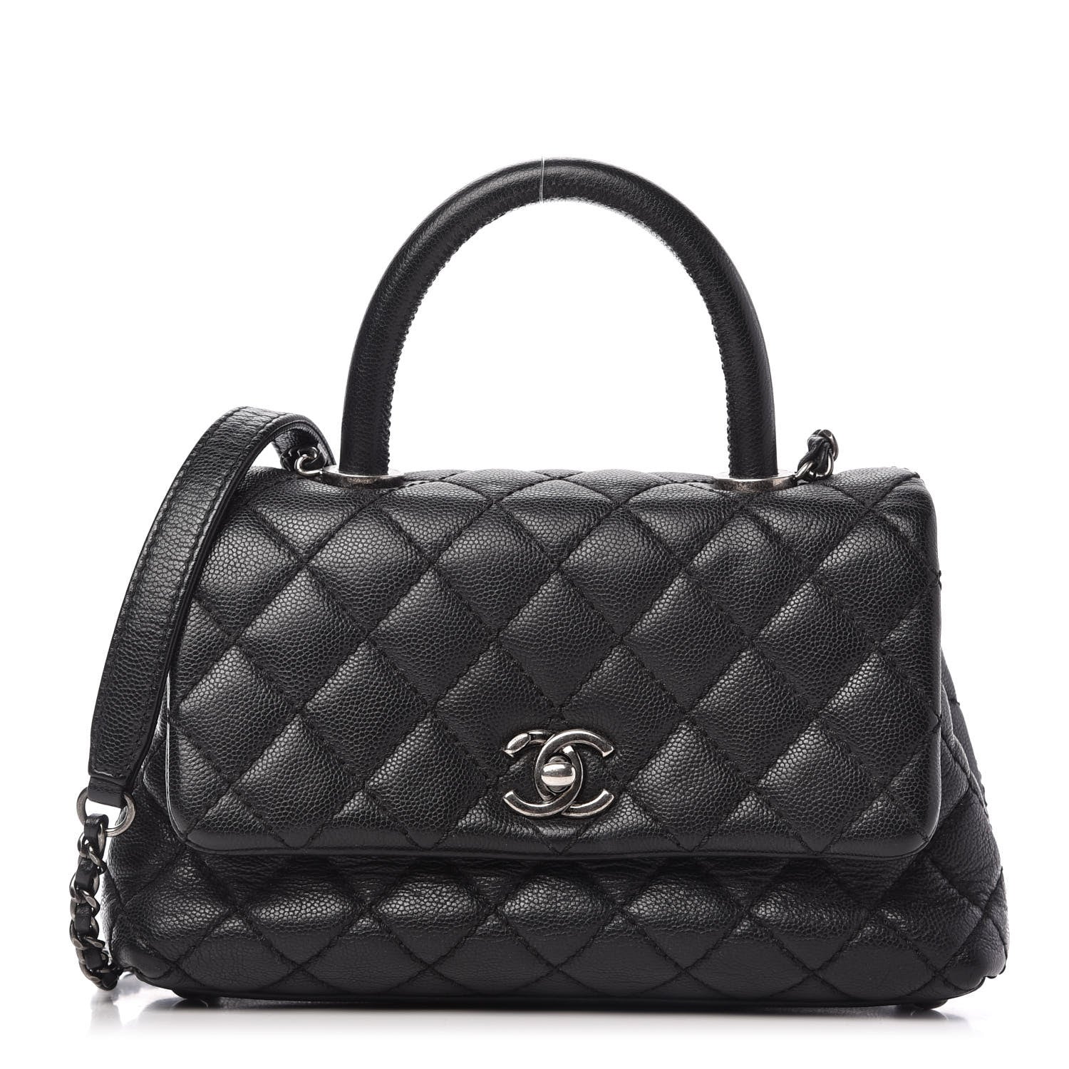 Chanel Caviar Quilted Mini Coco Handle Flap Black 1 of 11