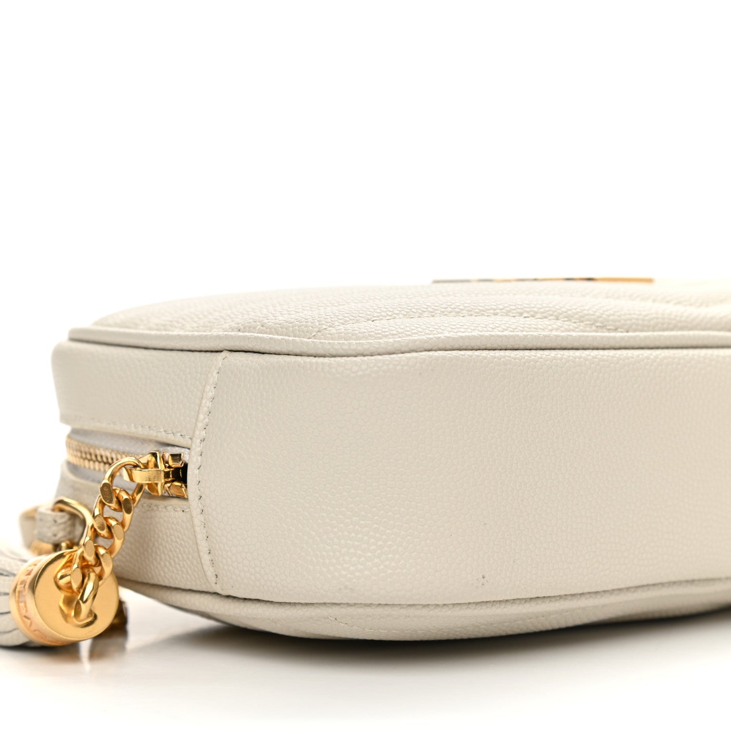 Saint Laurent Grain De Poudre Matelasse Monogram Mini Lou Camera Bag Crema Soft 9 of 11