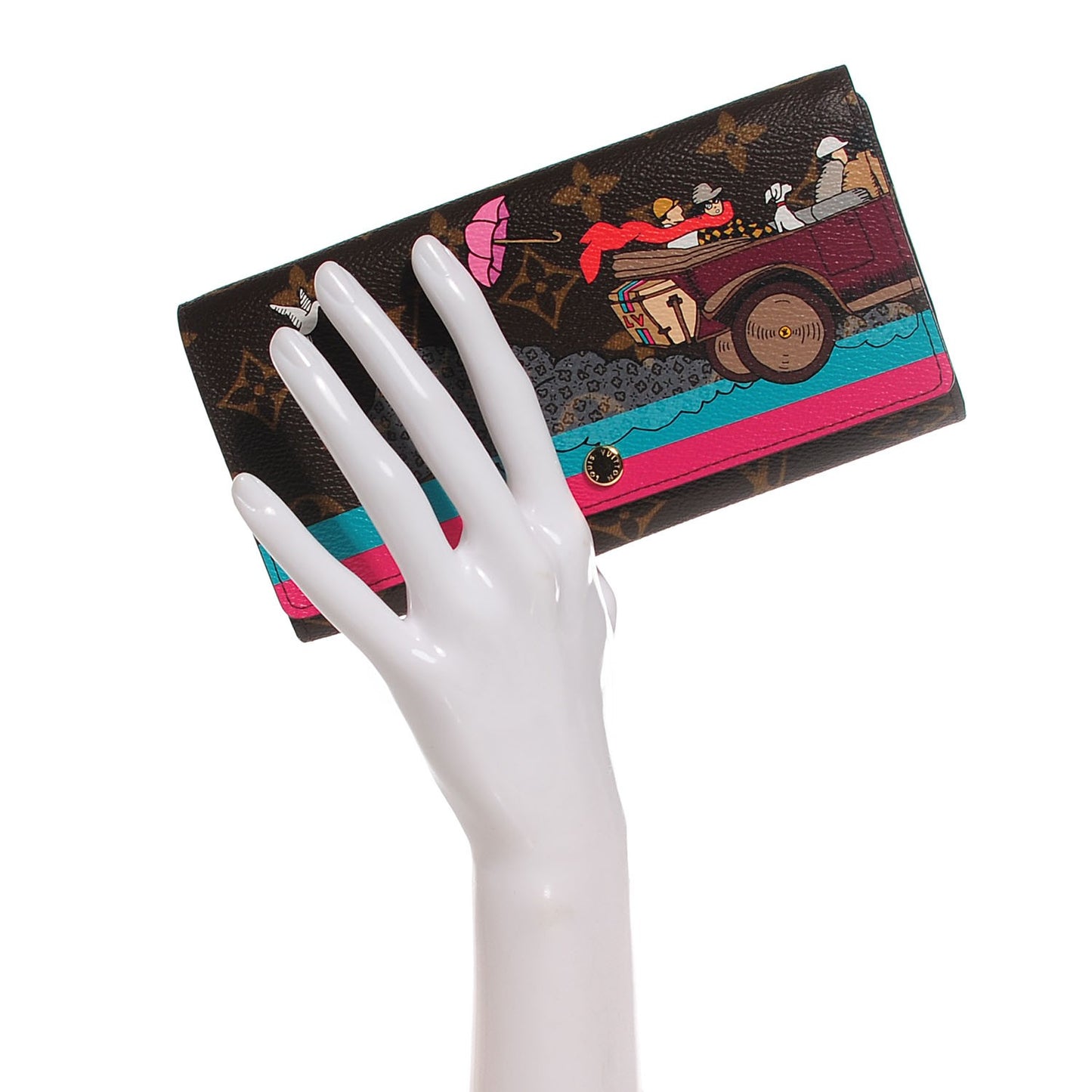 Monogram 2015 Christmas Animation Sarah Wallet Hibiscus