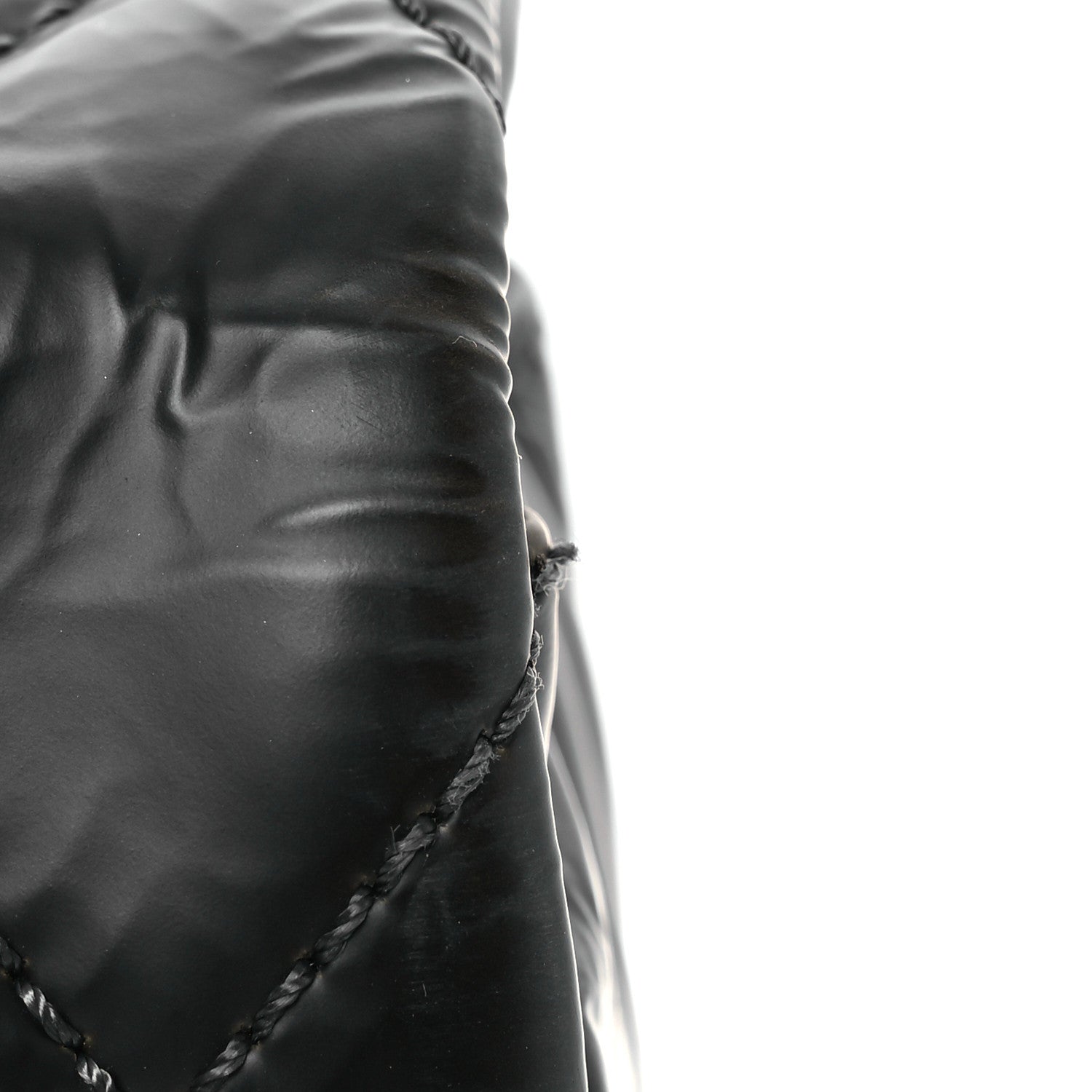 Chanel Glazed Calfskin Quilted CC Single Flap Black 12 of 14