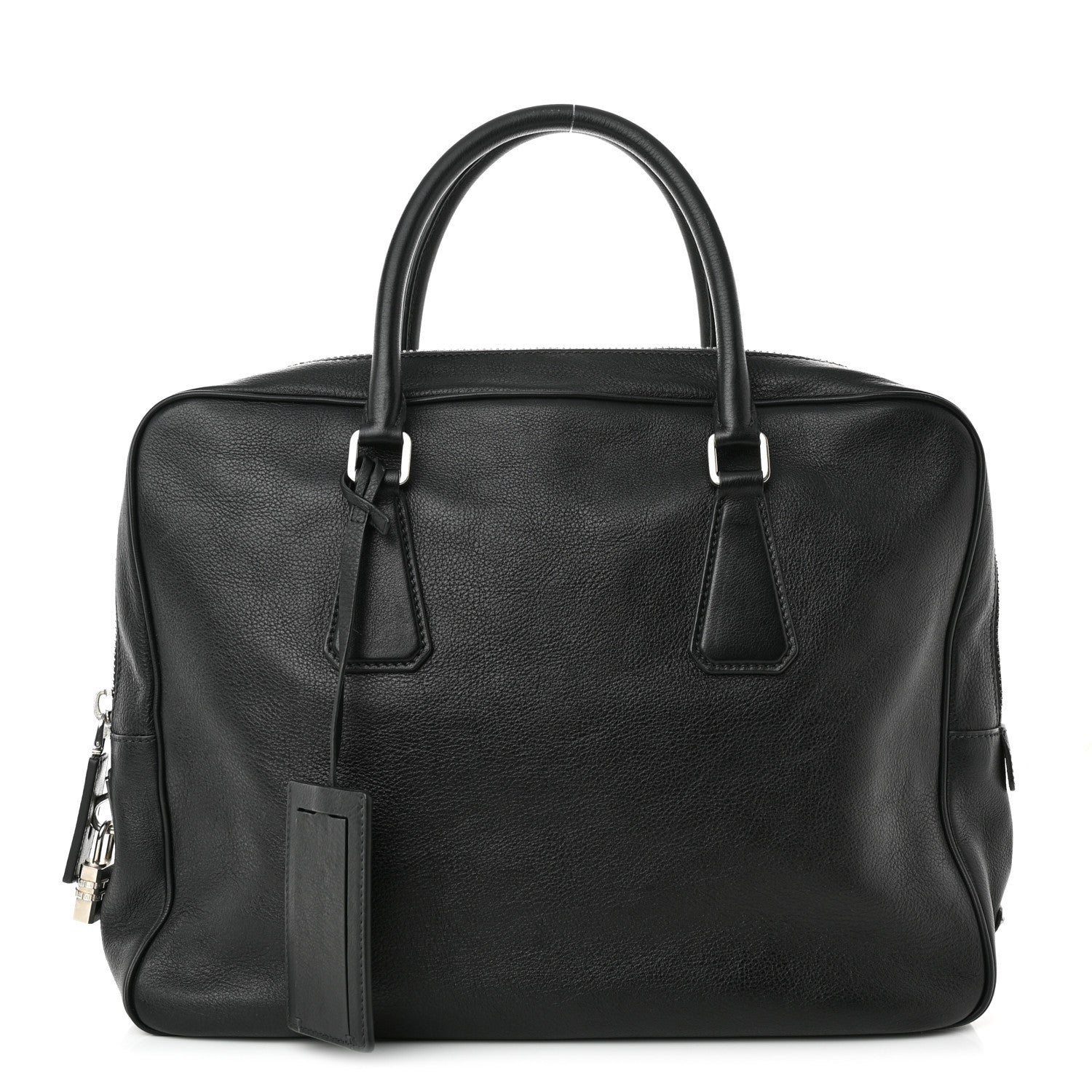 Prada Vitello City Briefcase Black 1 of 10