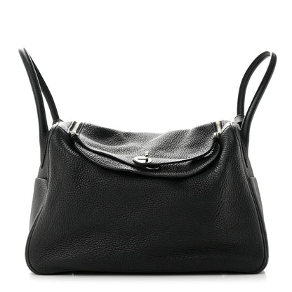 Hermes Taurillon Clemence Lindy 34 Black 1 of 10