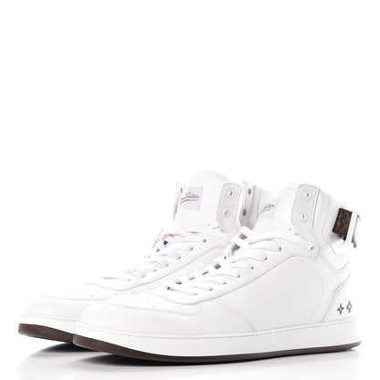 Louis Vuitton Calfskin Monogram Rivoli High Top Sneakers 12 White 4 of 9