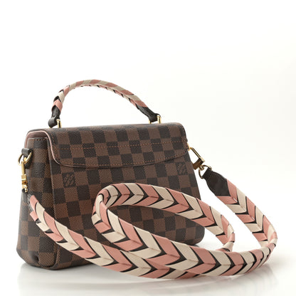 Louis Vuitton Damier Ebene Braided Croisette Cream Pink 3 of 9