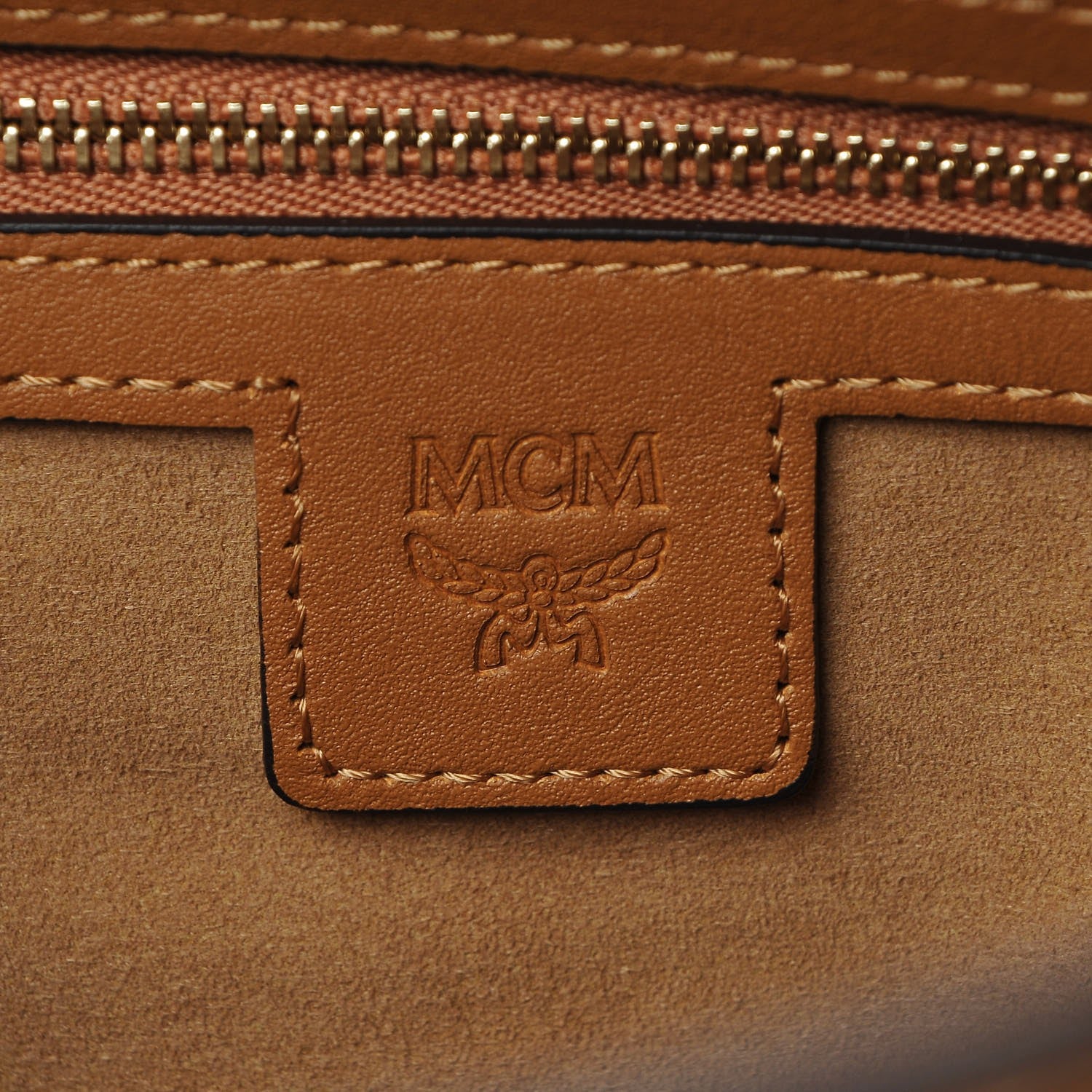MCM Visetos Large Hobo Cognac 8 of 11