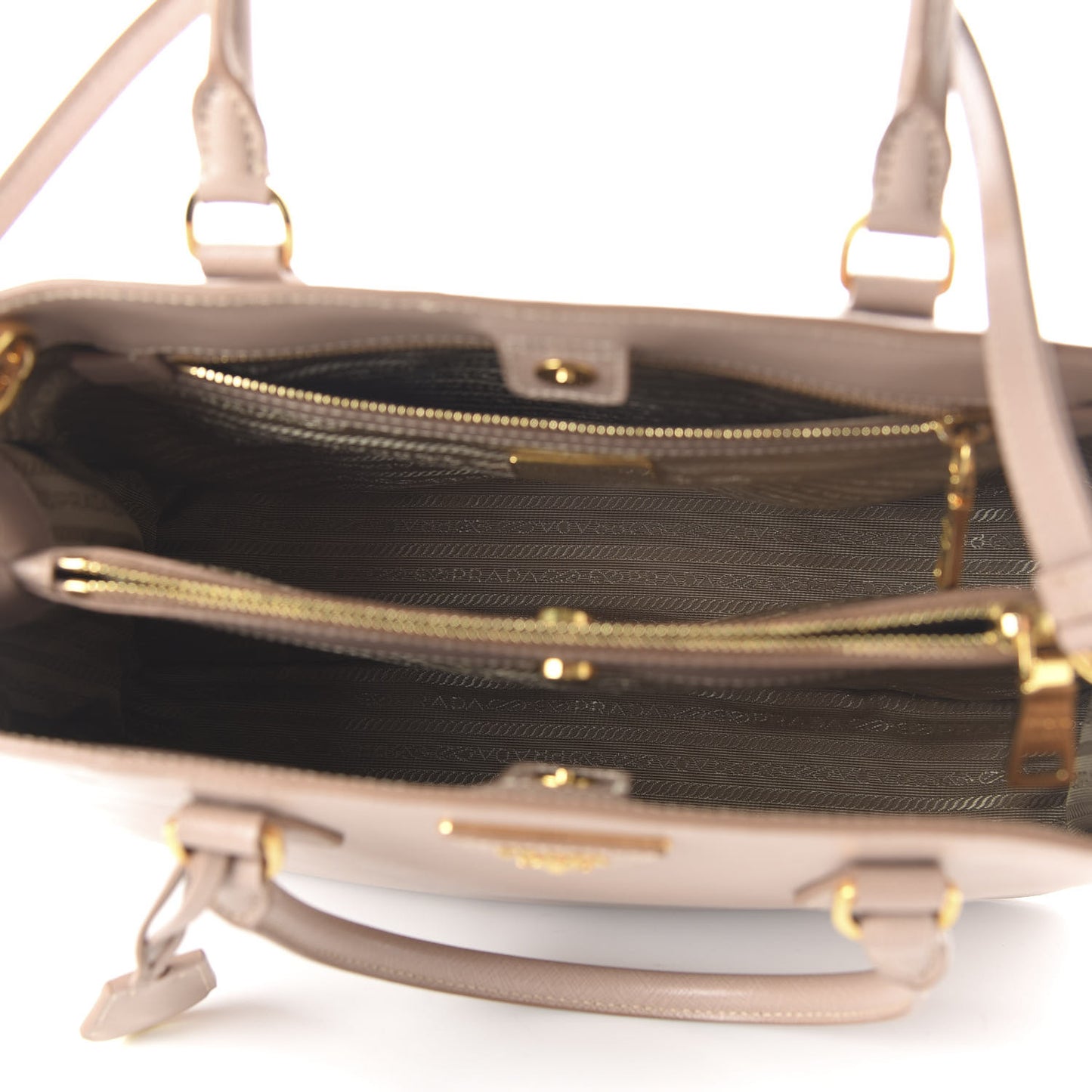 Saffiano Lux Medium Tote Cammeo