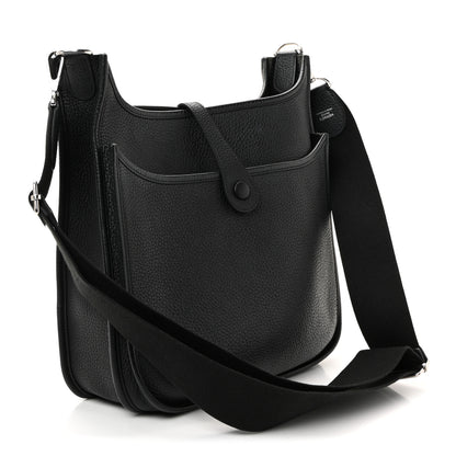 Hermes Taurillon Clemence Evelyne III PM Black 3 of 9