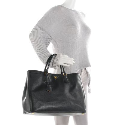 Prada Saffiano Lux Large Tote Nero Black 3 of 10