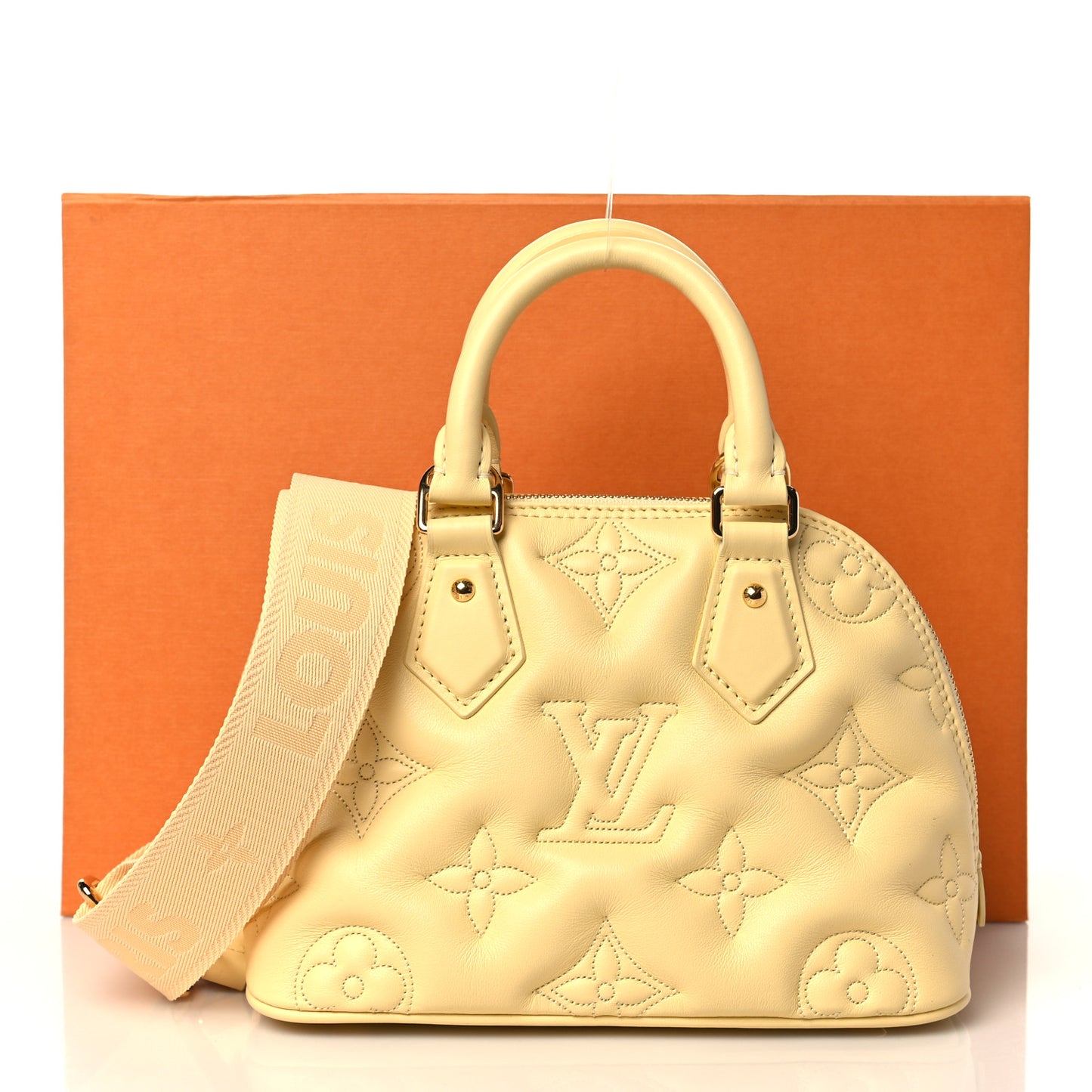 Calfskin Bubblegram Alma BB Banana