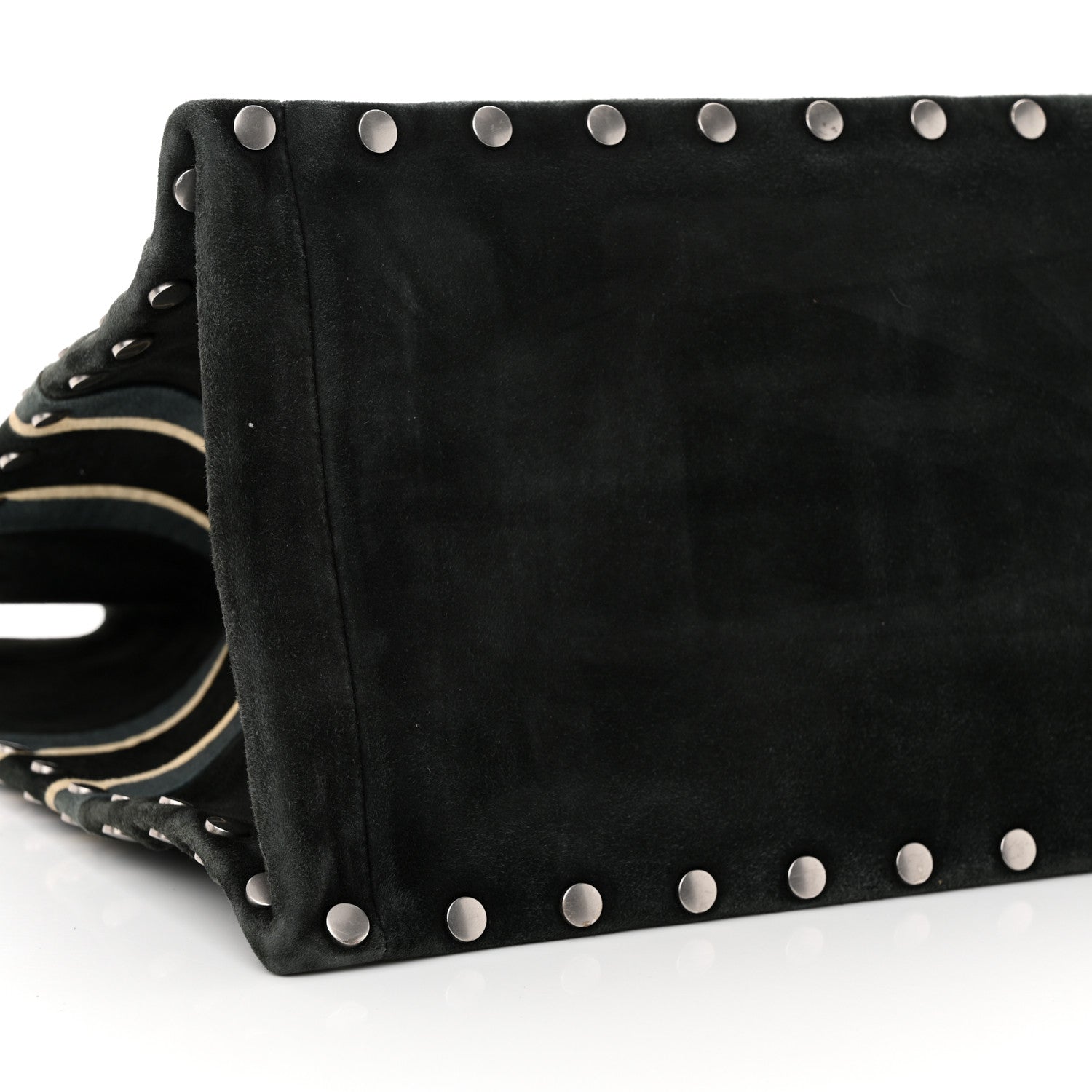 Christian Dior Suede Large Sea Book Tote Black 9 of 14