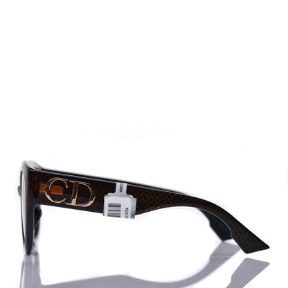 Christian Dior Acetate DDiorF Cat Eye Sunglasses Brown 3 of 7