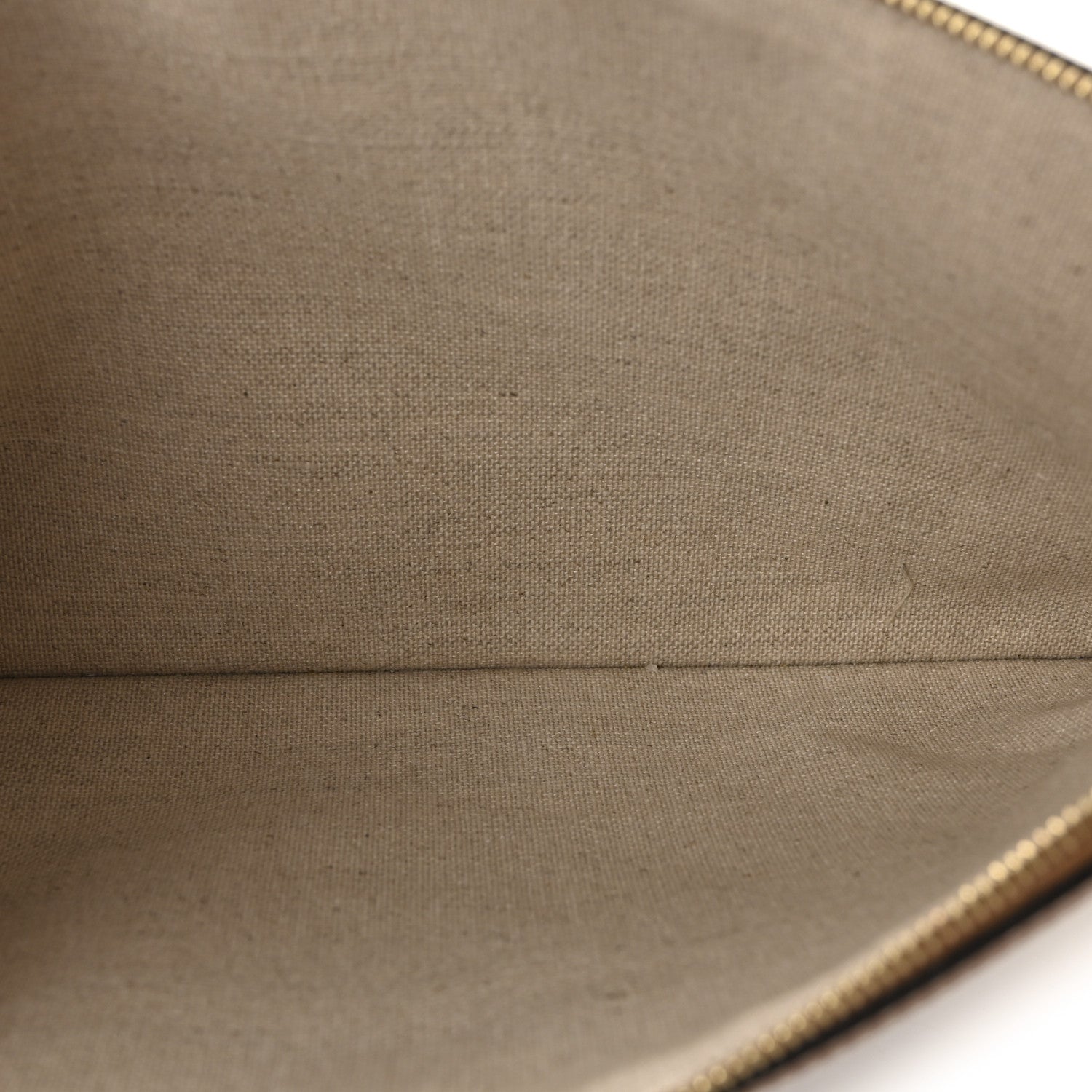 Celine Canvas Calfskin Stripe Triomphe Pouch Thais White Blue 5 of 7