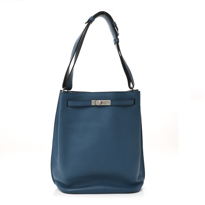 Hermes Taurillon Clemence Eclat So Kelly 26 Bleu Izmir Bleu Saphir 1 of 10