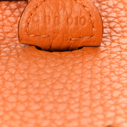 Hermes Taurillon Clemence Evelyne TPM Abricot 7 of 9