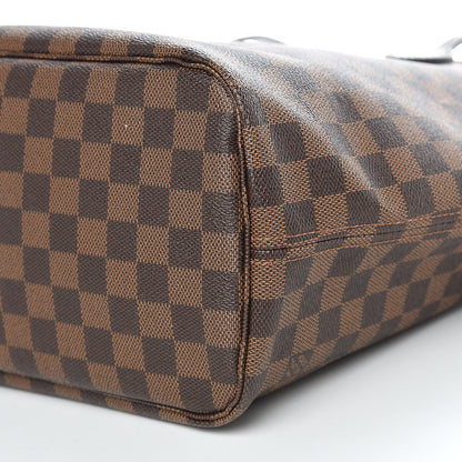 Louis Vuitton Damier Ebene Neo Neverfull MM Rose Ballerine 8 of 17