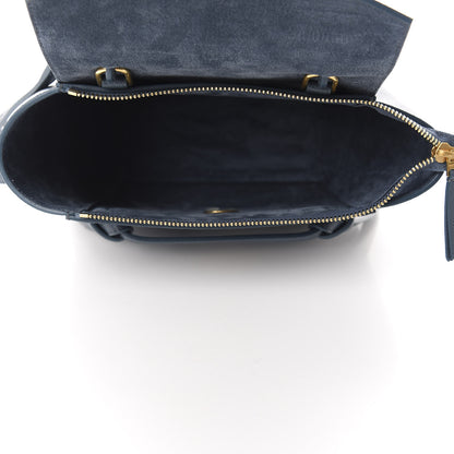 Celine Grained Calfskin Nano Belt Bag Abyss Blue 5 of 10