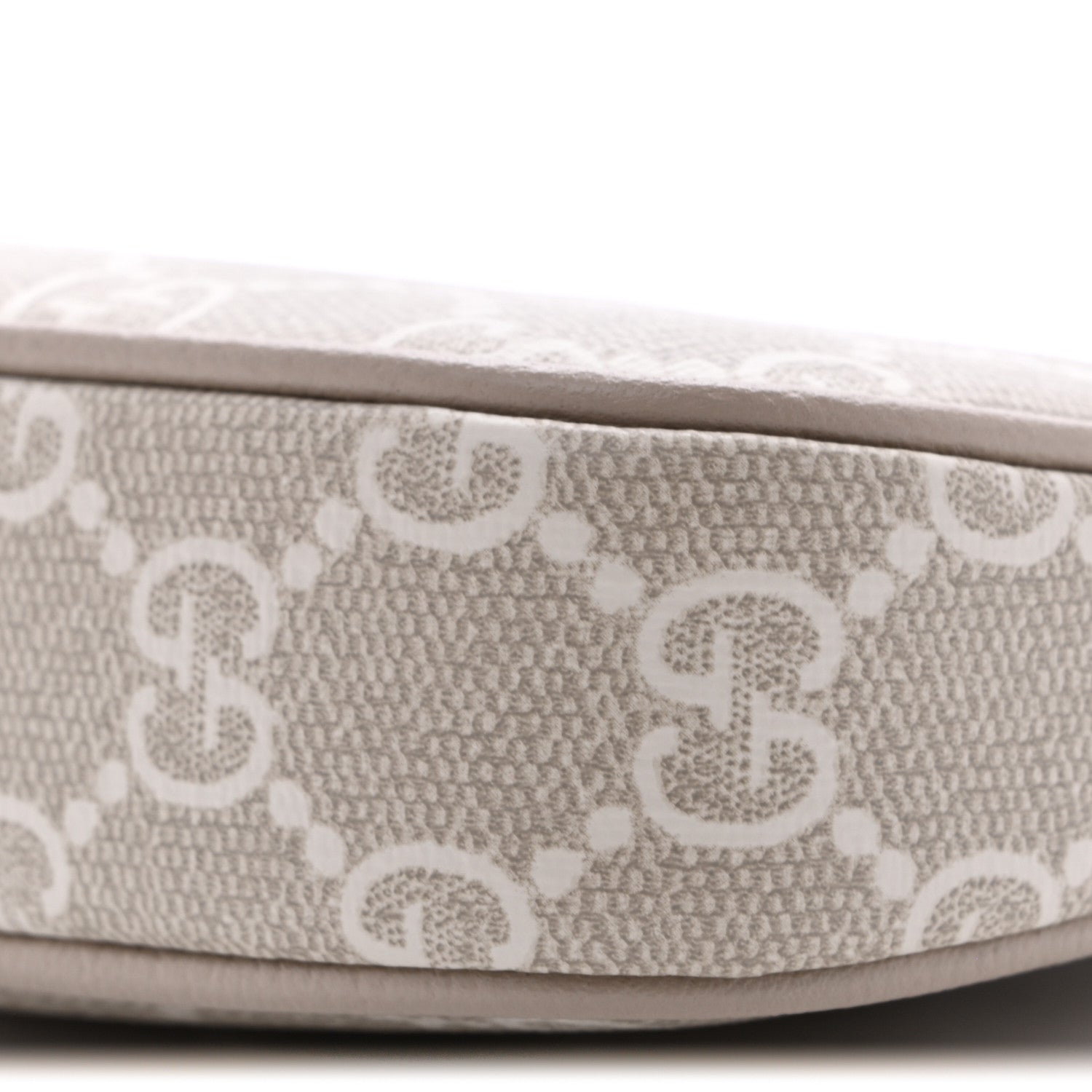 Gucci GG Supreme Monogram Textured Dollar Calfskin Web Mini Ophidia GG Handbag Beige Mystic White Oatmeal 10 of 12