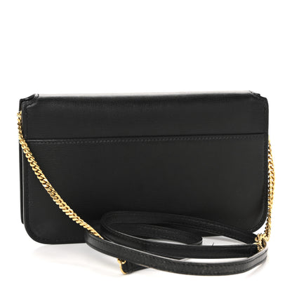 Saint Laurent Smooth Calfskin Monogram Phone Holder Crossbody Black 3 of 13