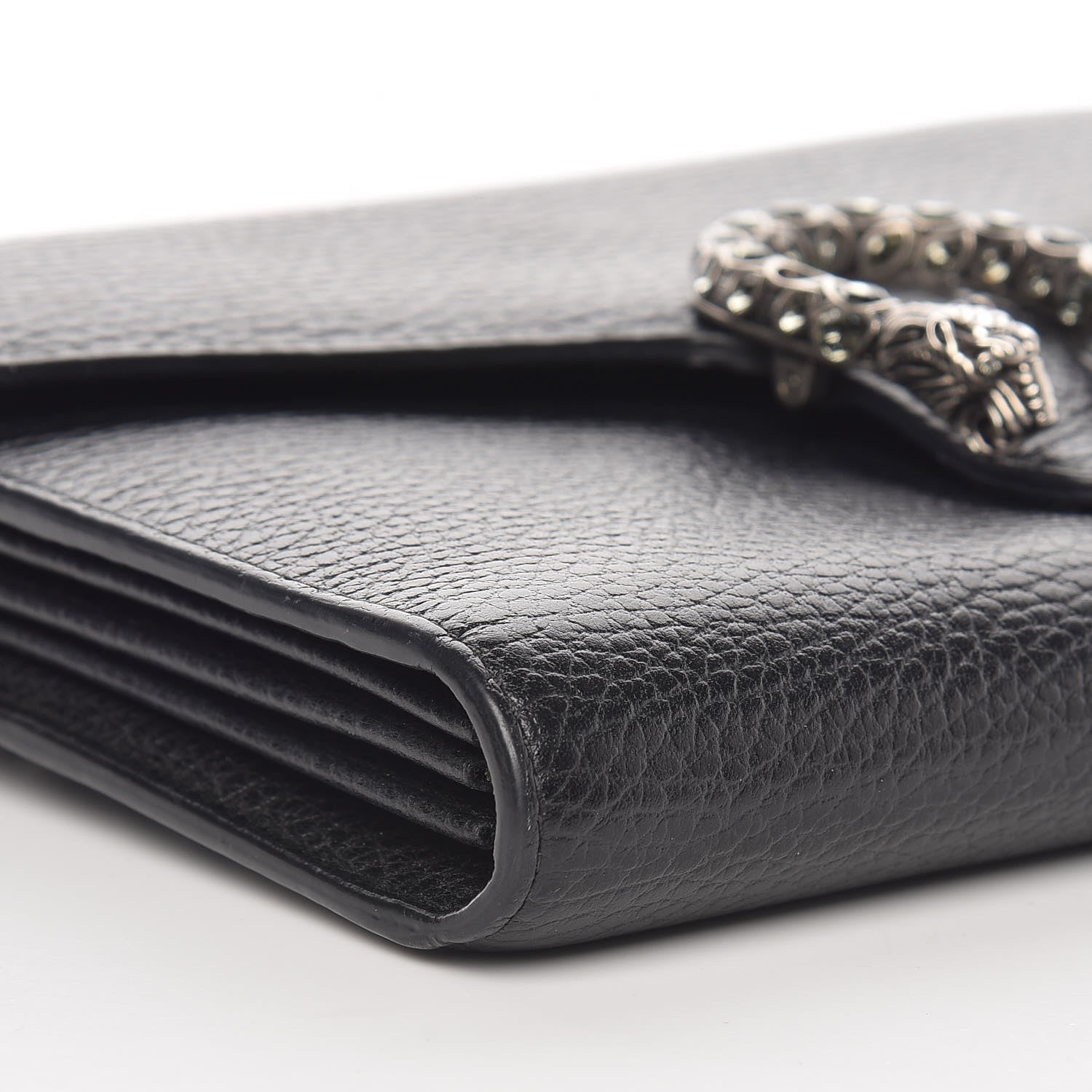 Gucci Calfskin Mini Dionysus Chain Wallet Black 8 of 9