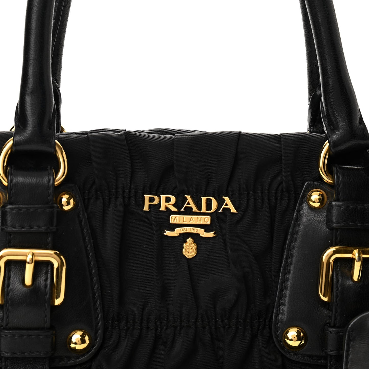 Tessuto Nylon Gaufre Tote Black