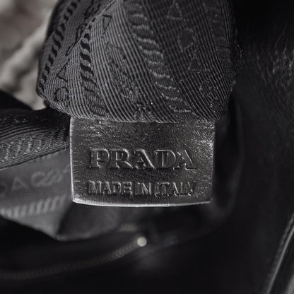 Prada Leather Satchel Nero Black 9 of 9