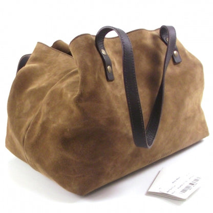 Miu Miu Suede Tote with Leather Pochette 3 of 12