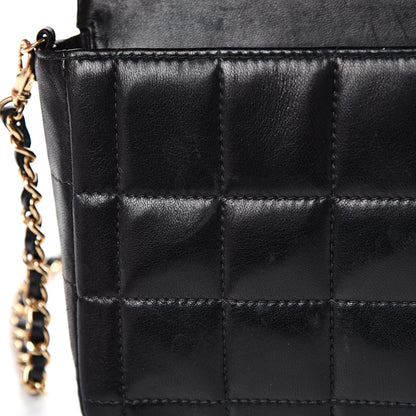 Chanel Lambskin East West Chocolate Bar Flap Black 10 of 19