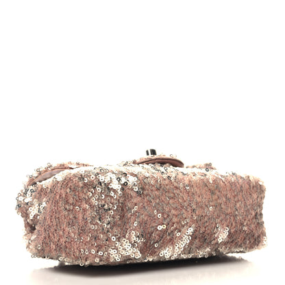 Chanel Sequin Mini Flap Light Pink Silver 4 of 10