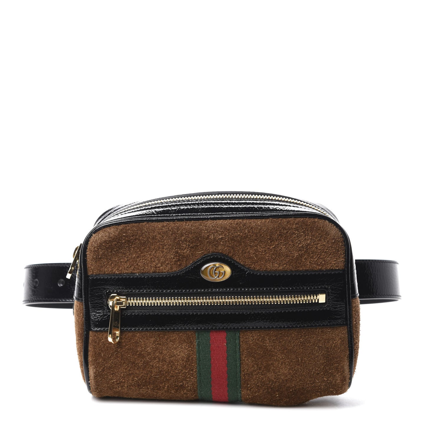 Suede Small Ophidia Belt Bag 65 26 Nocciola Black