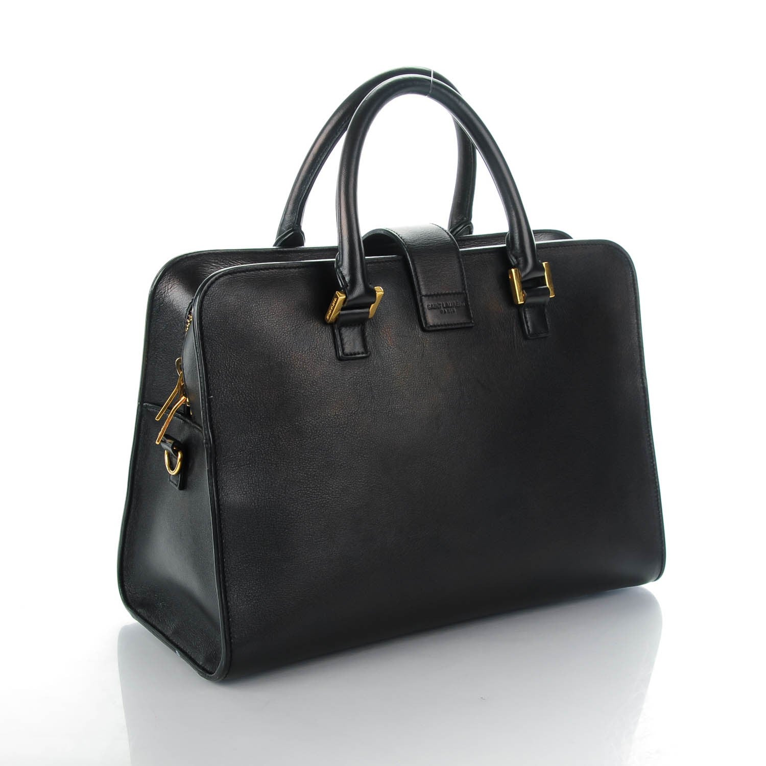 Saint Laurent Calfskin Small Monogram Cabas Black 3 of 6