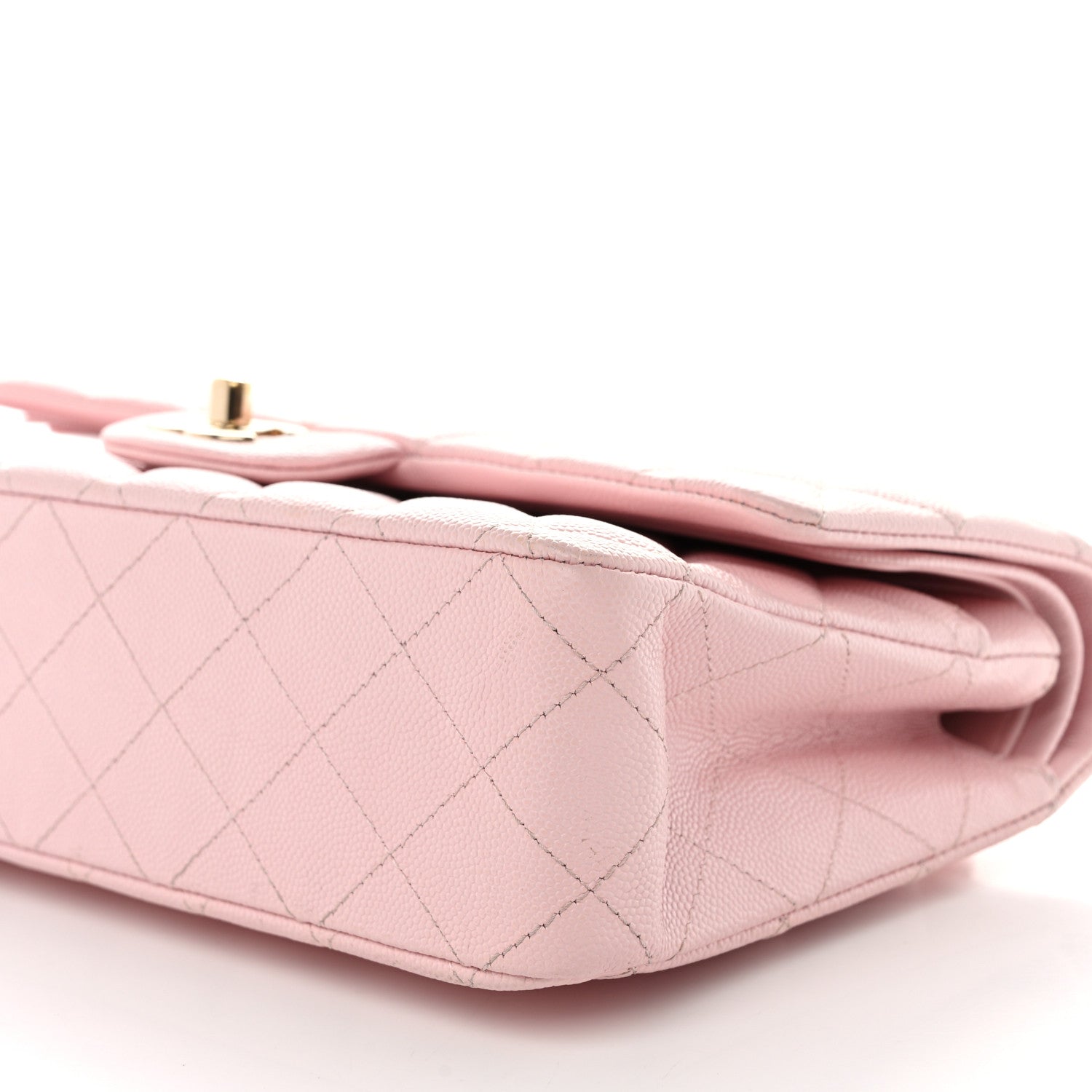 Chanel Caviar Quilted Medium Double Flap Light Pink 10 of 10
