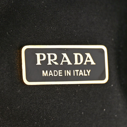 Prada Satin Crystal Mini Bag With Chain Black 6 of 8