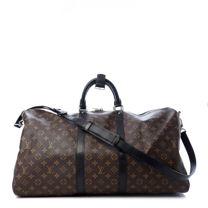Louis Vuitton Monogram Macassar Keepall Bandouliere 55 1 of 7