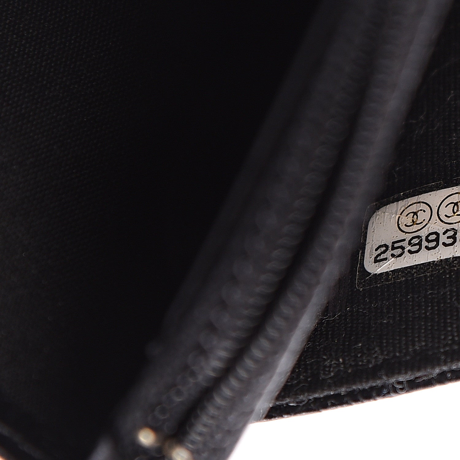Chanel Calfskin Camellia Embossed Wallet on Chain WOC Black 7 of 10
