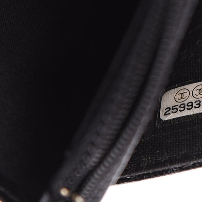 Chanel Calfskin Camellia Embossed Wallet on Chain WOC Black 7 of 10