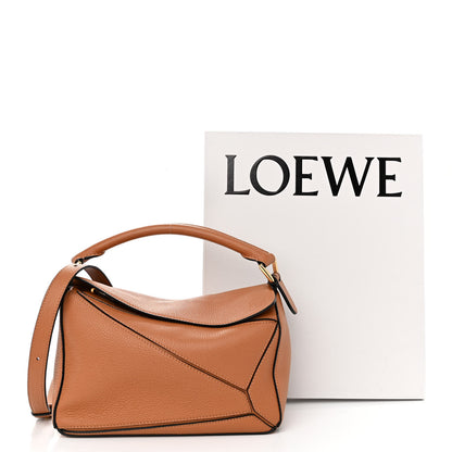 Loewe Grained Calfskin Small Puzzle Bag Tan 10 of 10