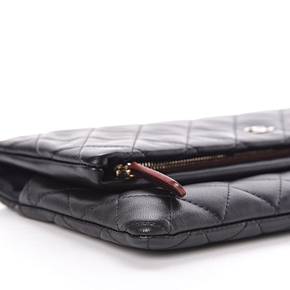 Chanel Lambskin Quilted CC Beauty Clutch Black 8 of 10