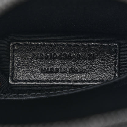 Saint Laurent Calfskin Matelasse Chevron Round Vinyle Camera Bag Black 7 of 11