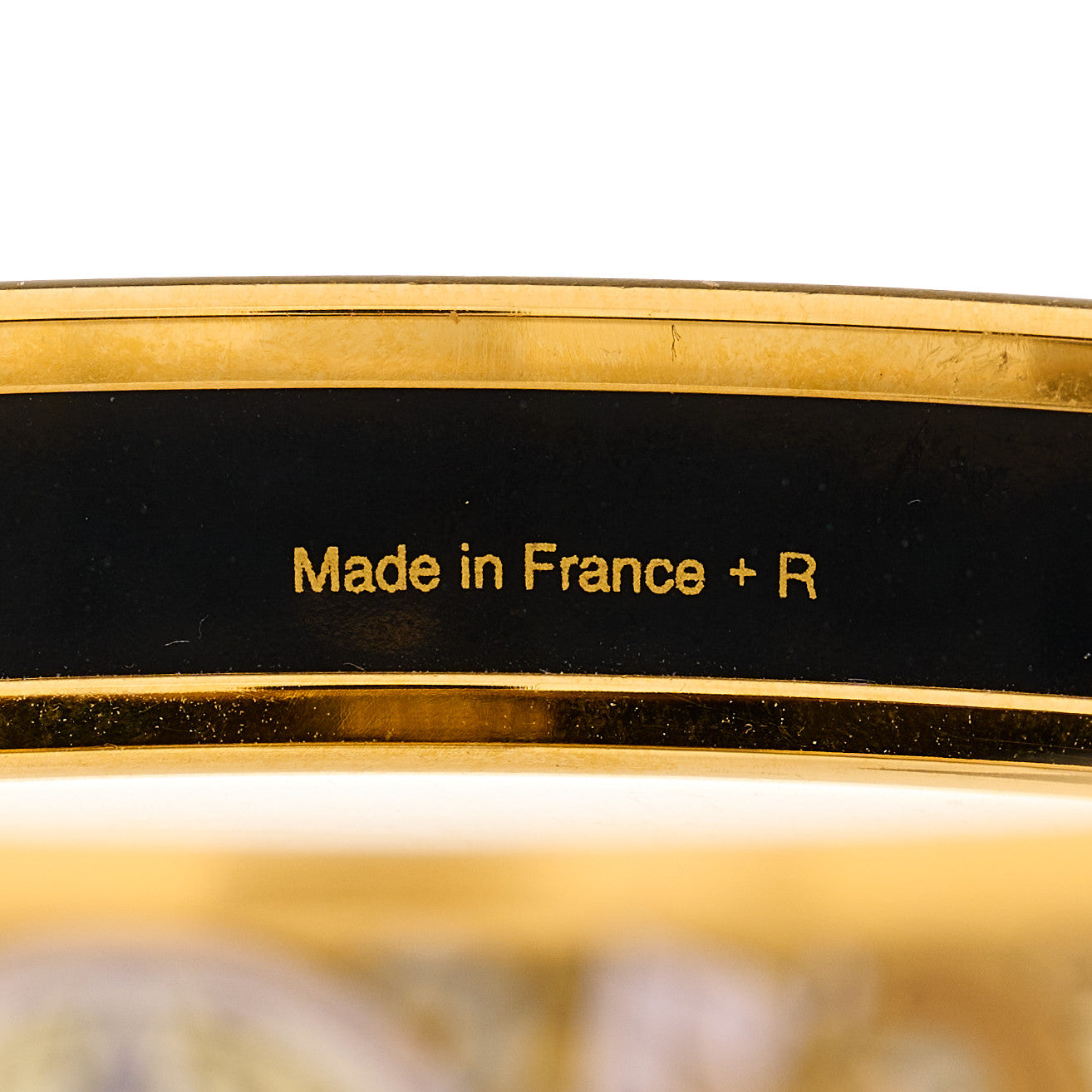 Enamel Printed Narrow Concours d'Etriers Bracelet 70