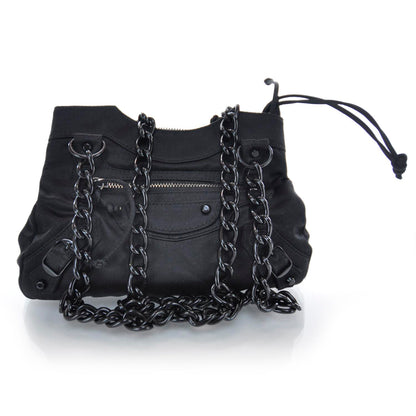 Balenciaga Satin Classique Shoulder Bag Black 1 of 7