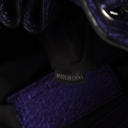 Alexander Wang Metallic Pebbled Lambskin Diego Purple Rhodium Hardware 7 of 7