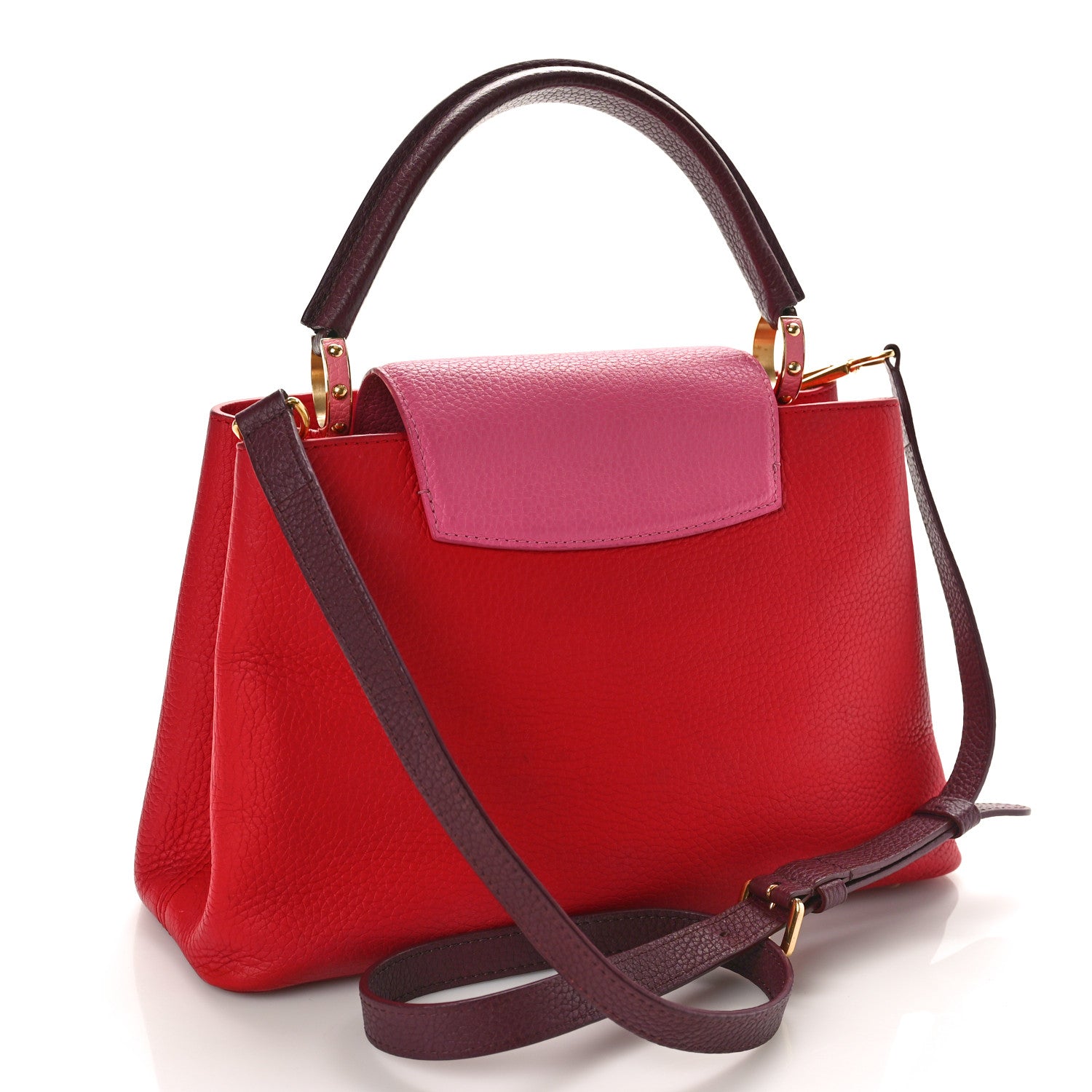 Louis Vuitton Taurillon Multicolor Capucines PM Rouge Carmine 3 of 13