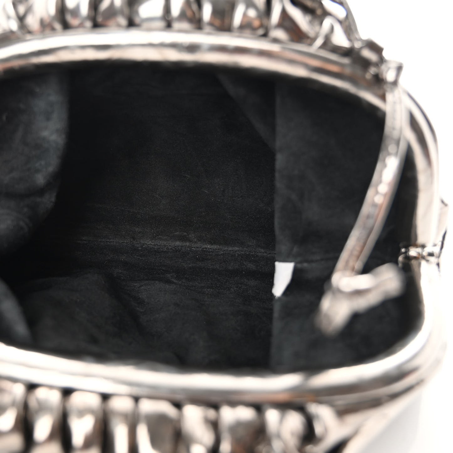 Metallic Crushed Calfskin The Mini Pouch Anchor