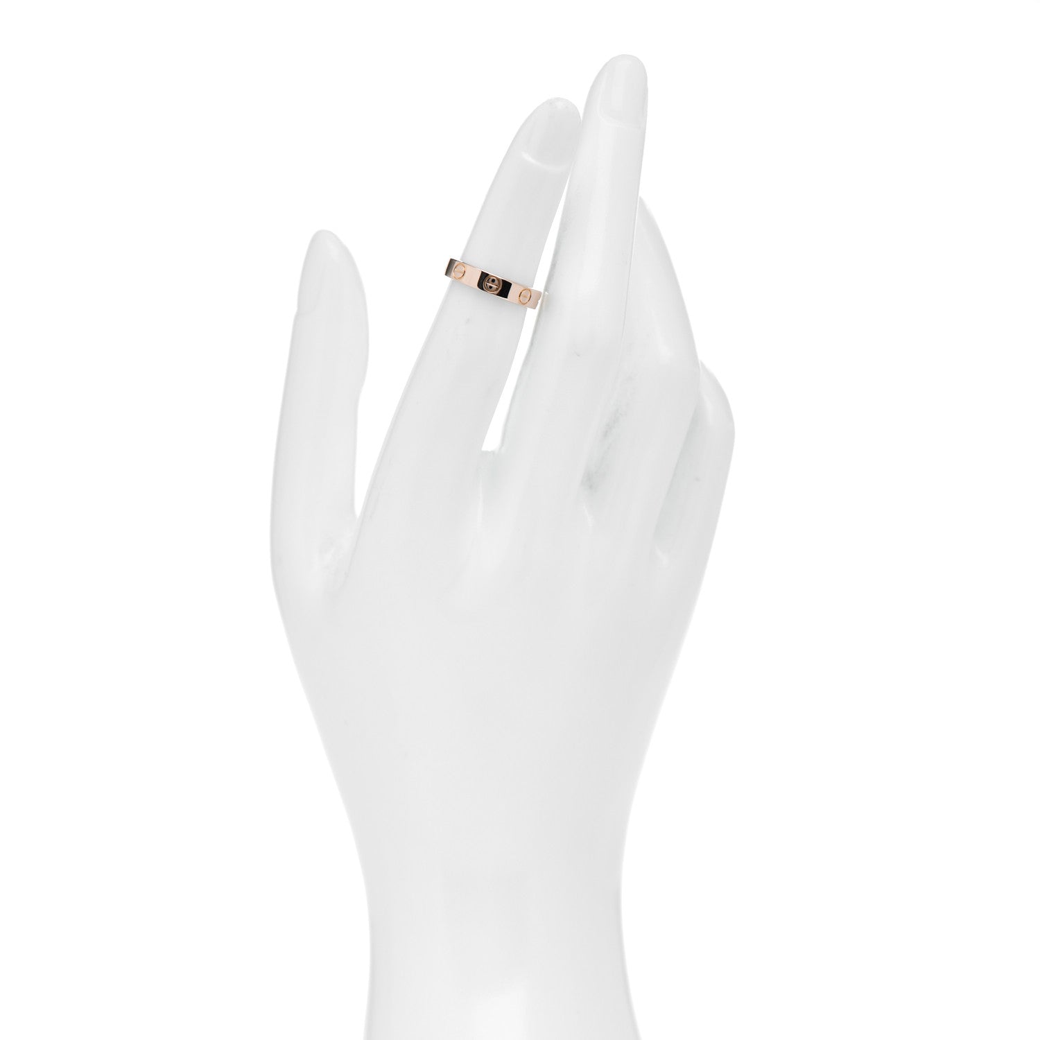 Cartier 18K Pink Gold 3.5mm LOVE Wedding Band Ring 47 4 2 of 5